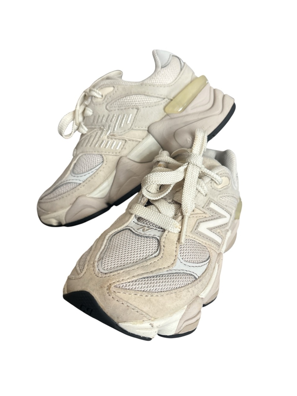 New Balance Kids' Off-White Lace-Up Sneakers size 11